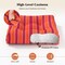 Set of 2 Outdoor Indoor Chair Cushions with Thick Cotton Filling and Reversible Design